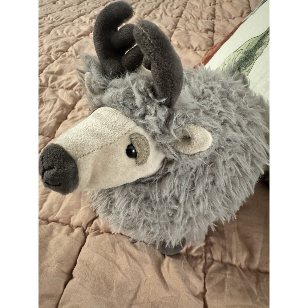 Jellycat Rolbie Reindeer Plush Doll Christmas Holiday Exclusive Fuzzy Lovey 10"